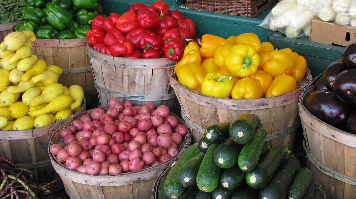 Some of the produce at Farmers' Market in Jackson, Mississippi.
