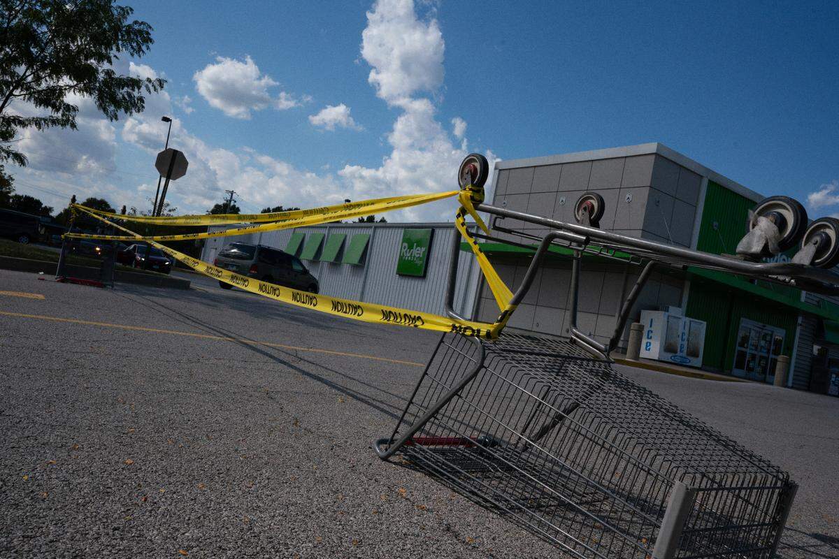 The Ruler Foods store at North Belt West and 17th Street in Belleville closed in September 2023 due to mine subsidence, which also has damaged homes and duplexes in the neighborhood.