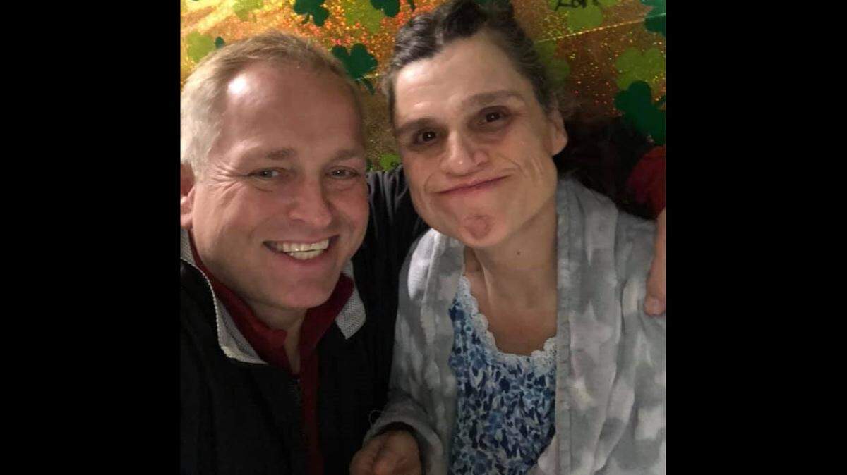 Bill Henson posted this photo with his sister, Paula, a resident at Warren G. Murray Developmental Center in Centralia, on the facility’s Facebook page in early March.