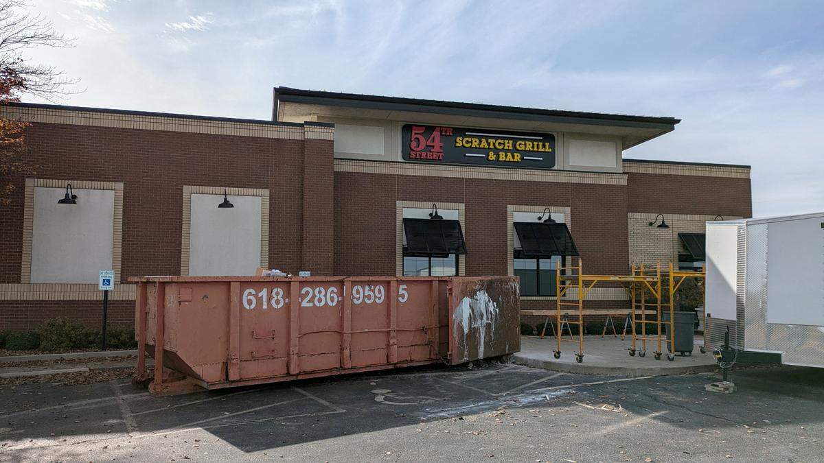 54th Street Scratch Grill & Bar in Shiloh is currently undergoing a remodel. The restaurant is slated to reopen later this month.