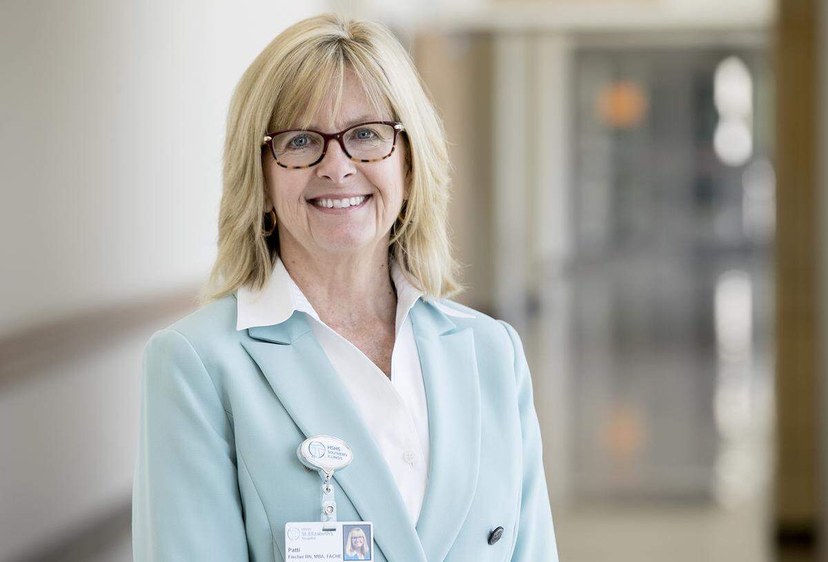 Patti Fischer, president and CEO of HSHS St. Elizabeth's Hospital in O'Fallon.