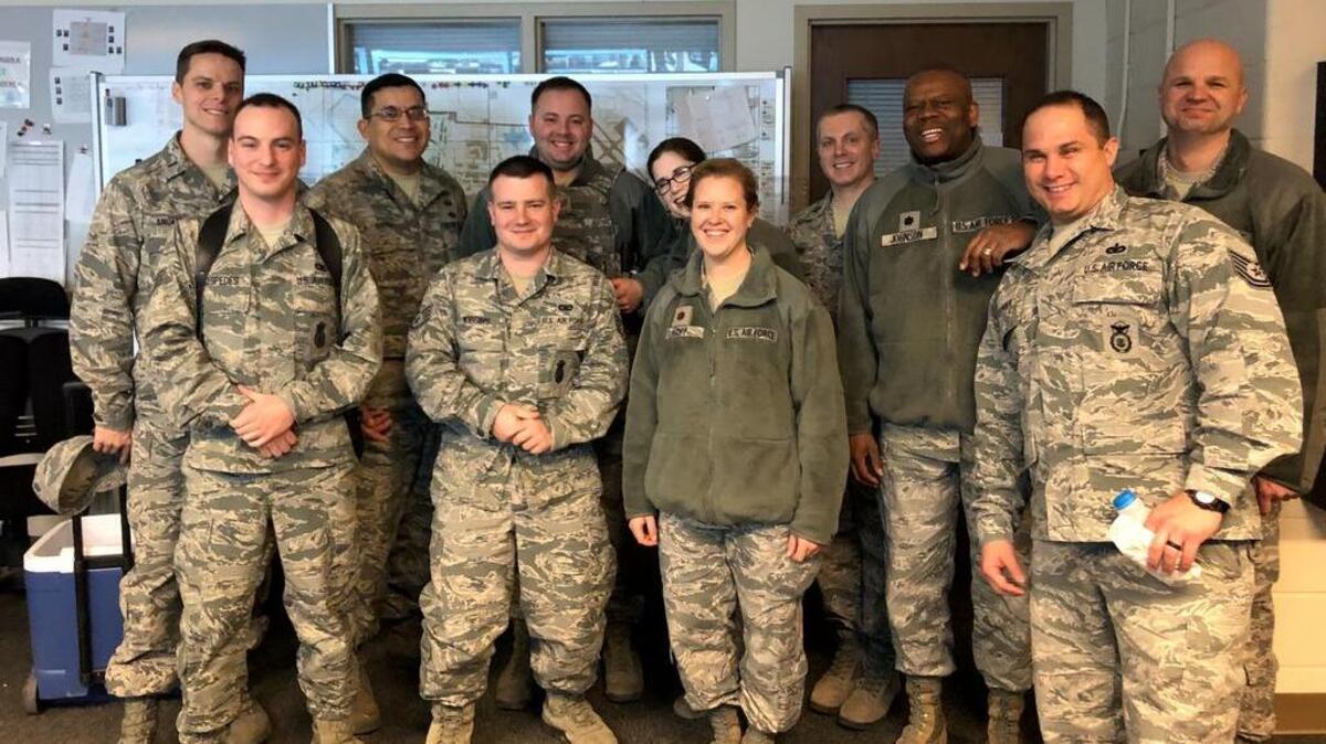 The chapel team at Scott is on a mission to build relationships between Airmen and the chapel staff. They are accomplishing this through “Operation Blitz,” which involves the entire chapel team visiting a specific unit. This allows Airmen to put a face to the wing chaplain and chapel team so they know who they can go to in a times of need.
