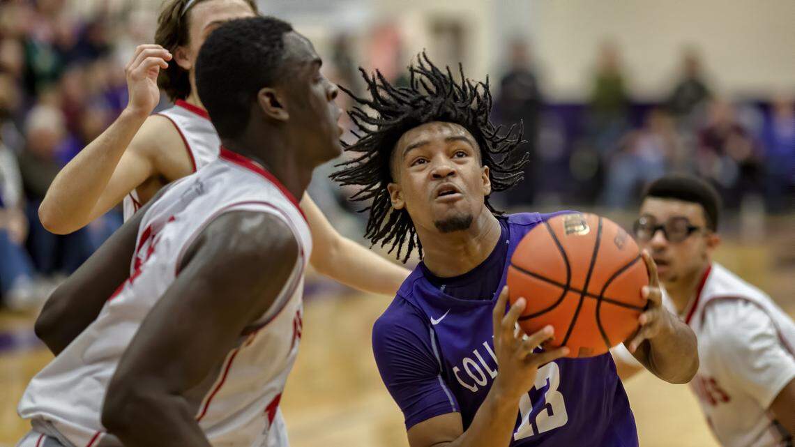 Taylor, defense help host Kahoks break drought at Collinsville Prairie Farms Classic