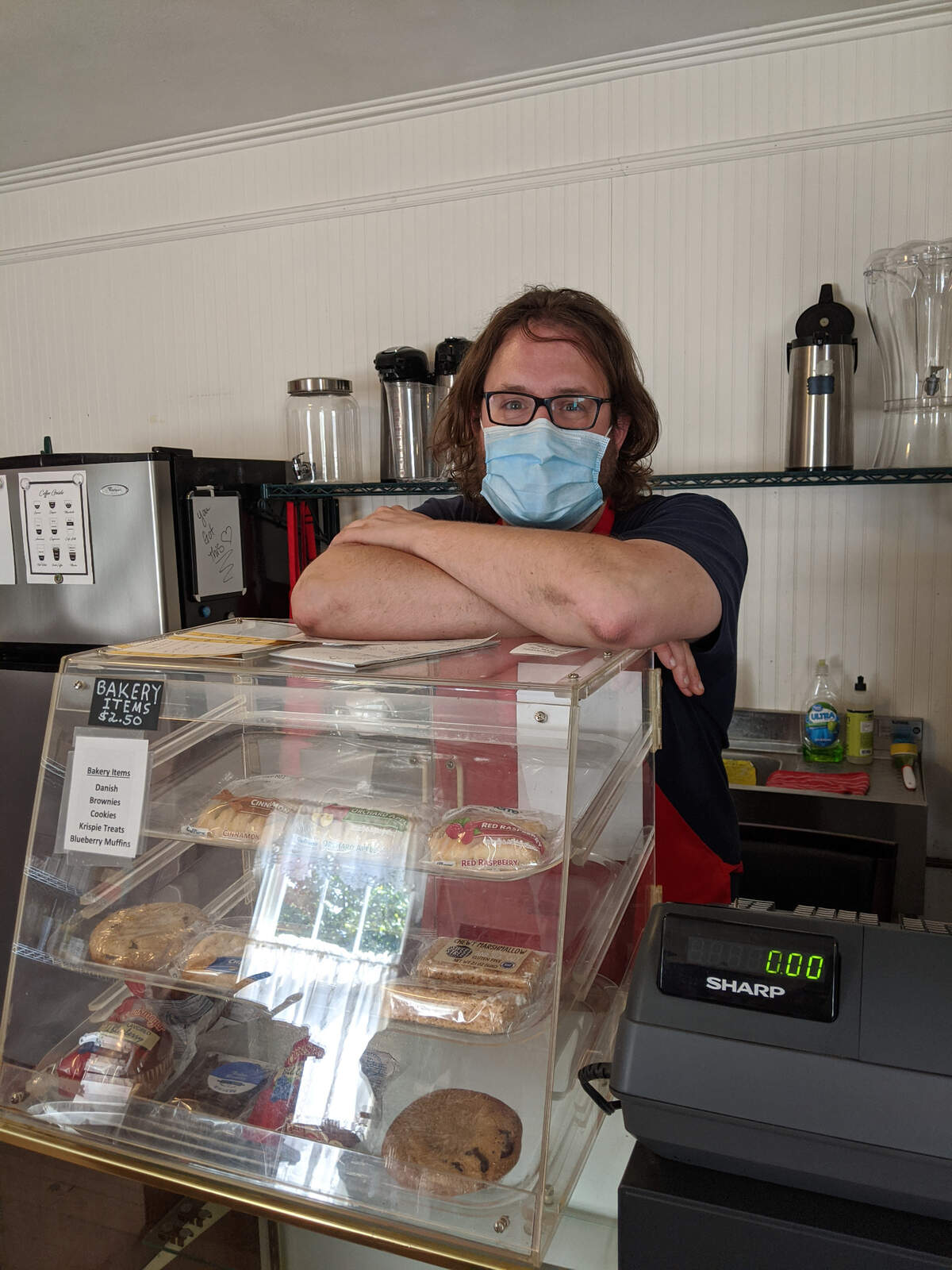 Matt Schweizer, owner of Around the Corner Coffee Company, is making a name for himself in Maeystown.