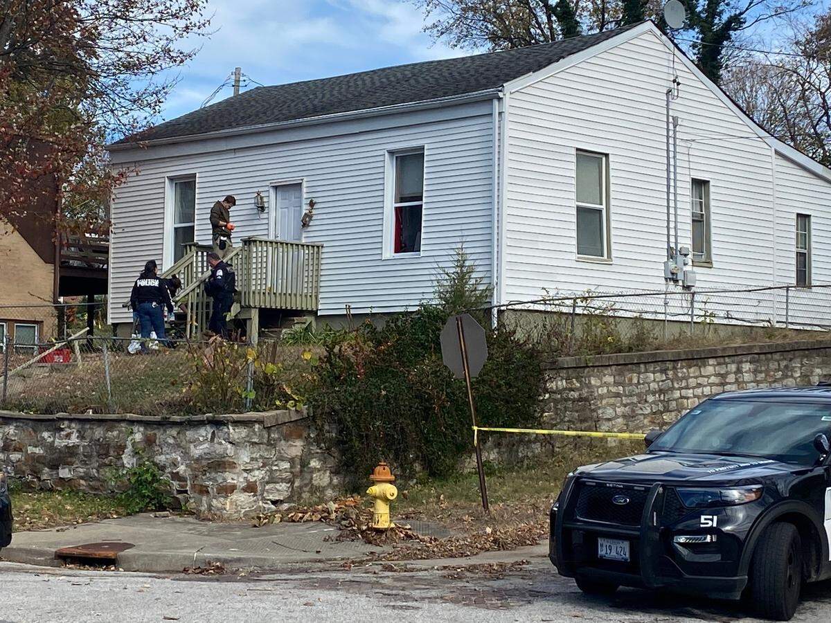 Belleville police responded to a crime scene at the intersection of South Church and East Garfield streets on Saturday. One woman was fatally shot and two others were wounded.