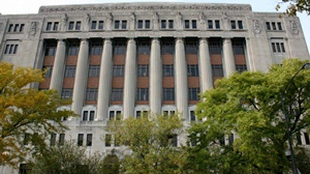 The Cook County Criminal Court Building is the center of criminal prosecutions in Chicago, where an Edwardsville woman was sentenced last week to three years in prison for forging a check and violating her probation.