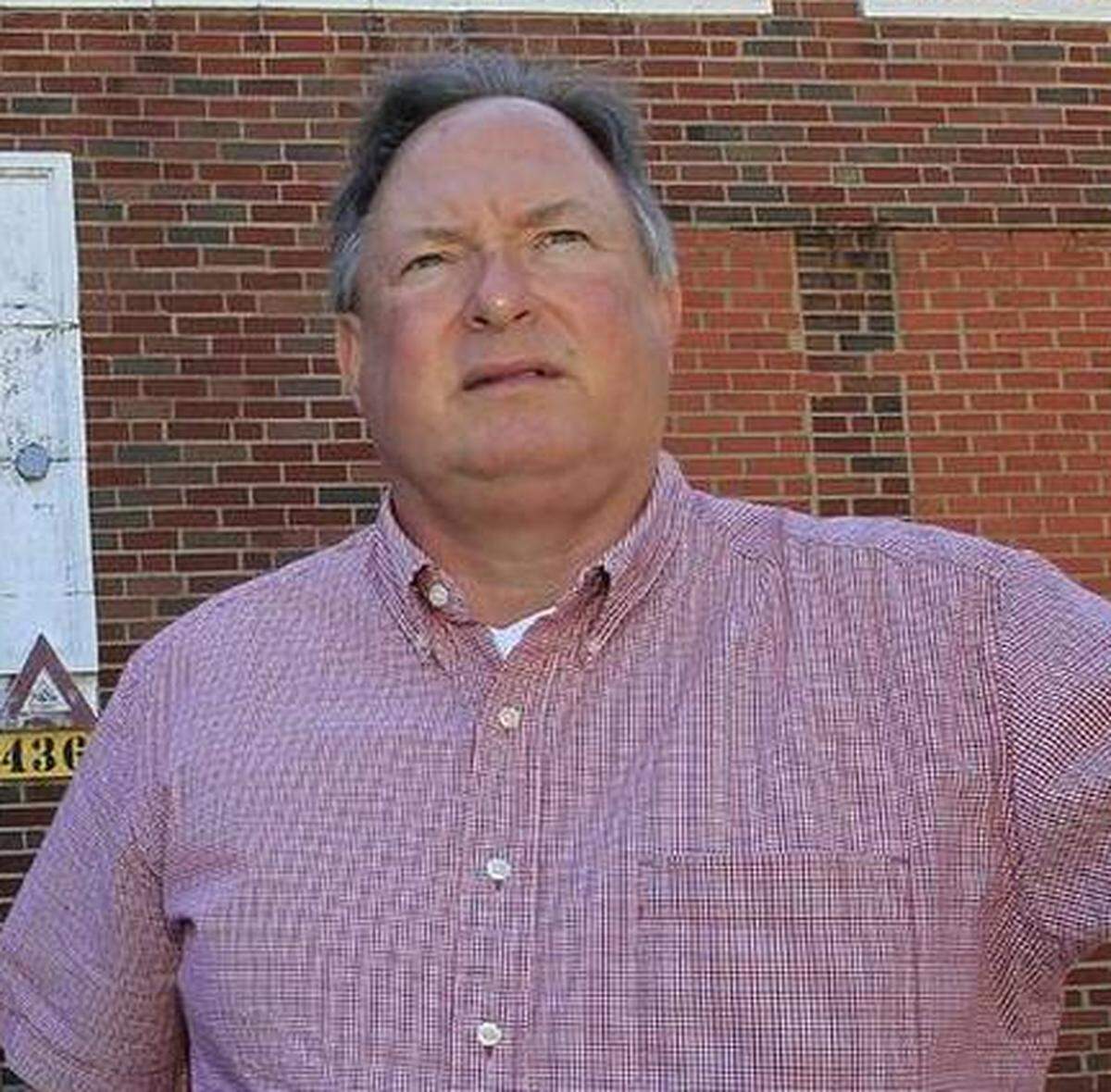 In this August 2017 file photo, Steve Adler, executive director of the Metro-East Sanitary District, stands outside the pumping station where the Cahokia Canal enters the Mississippi River. It’s located on the East St. Louis riverfront and has enormous pumps that help pump drainage waters from the canal into the river during flood situations.
