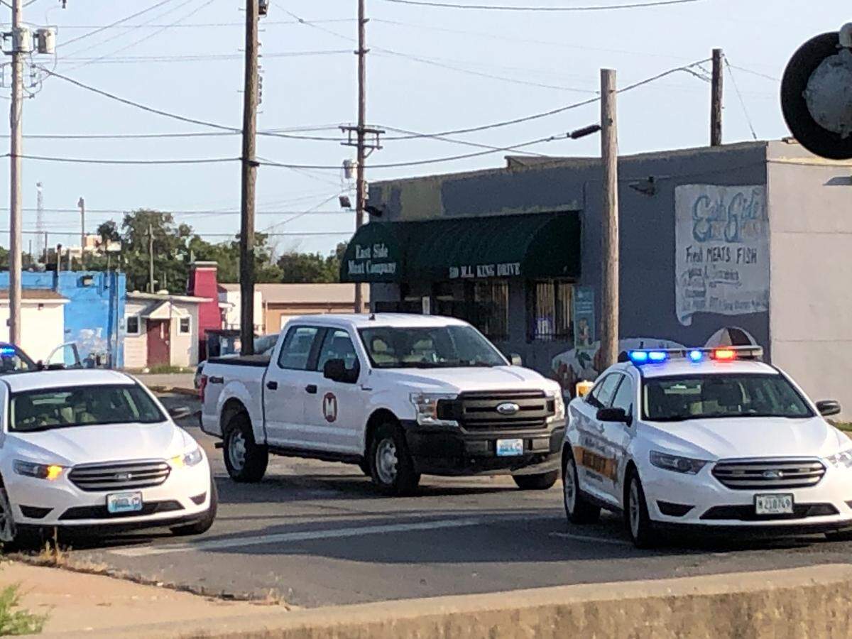 East St. Louis Police responded to a shooting outside the East Side Meat Market at 510 Martin Luther King Drive in September.