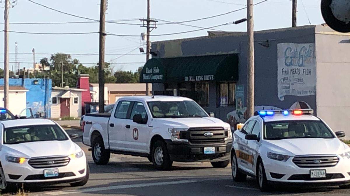 Police report “multiple people” were shot outside the East Side Meat Market at 510 Martin Luther King Drive in East St. Louis on Thursday afternoon.