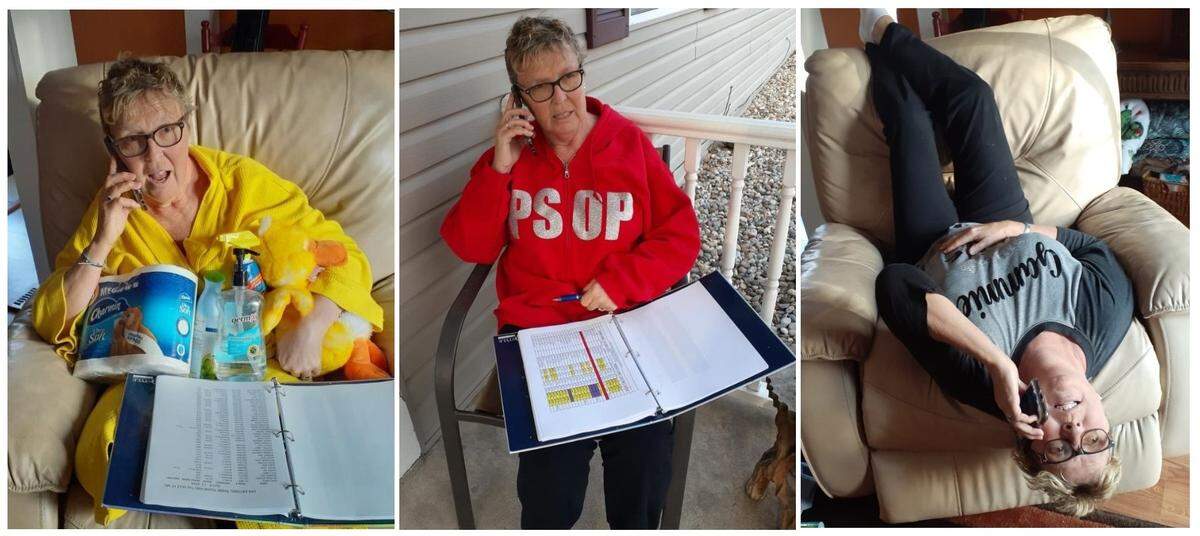 Melissa Winkeler, activities coordinator for Programs and Services for Older Persons in Belleville, is one of about 10 employees doing “telephone visits” with senior citizens who are homebound because of coronavirus.