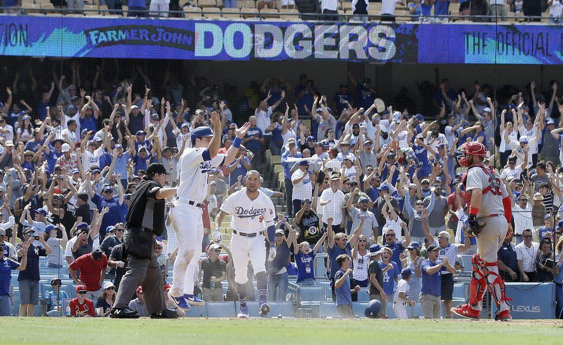 The Cardinals are in first place in the NL Central, but if they were in the same division as the Dodgers, they’d be 15 games back.