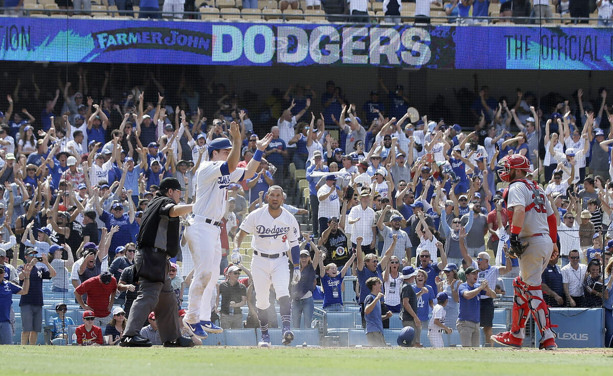 The Cardinals are in first place in the NL Central, but if they were in the same division as the Dodgers, they’d be 15 games back.