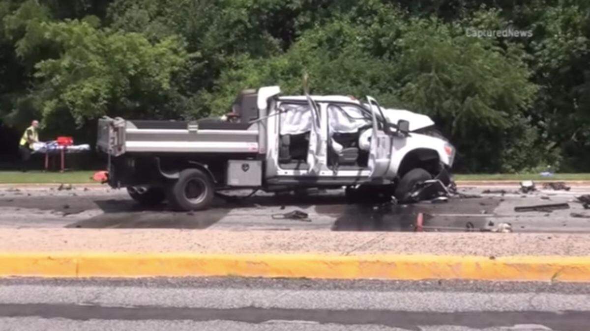 Prosecutors say a dump truck driver was going 76 mph in a 30-mph zone when he crashed into several stopped cars last month.