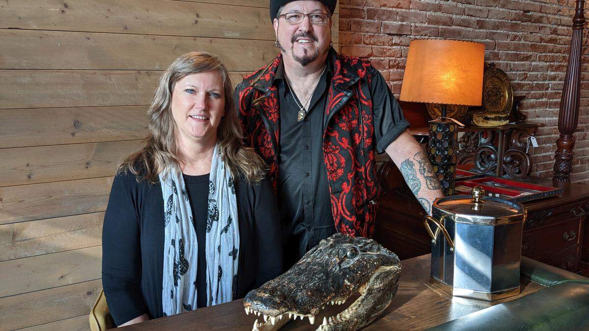 Susan and Dave Dyer, owners of the Voodoo Alligator: A Unique Boutique in downtown Belleville