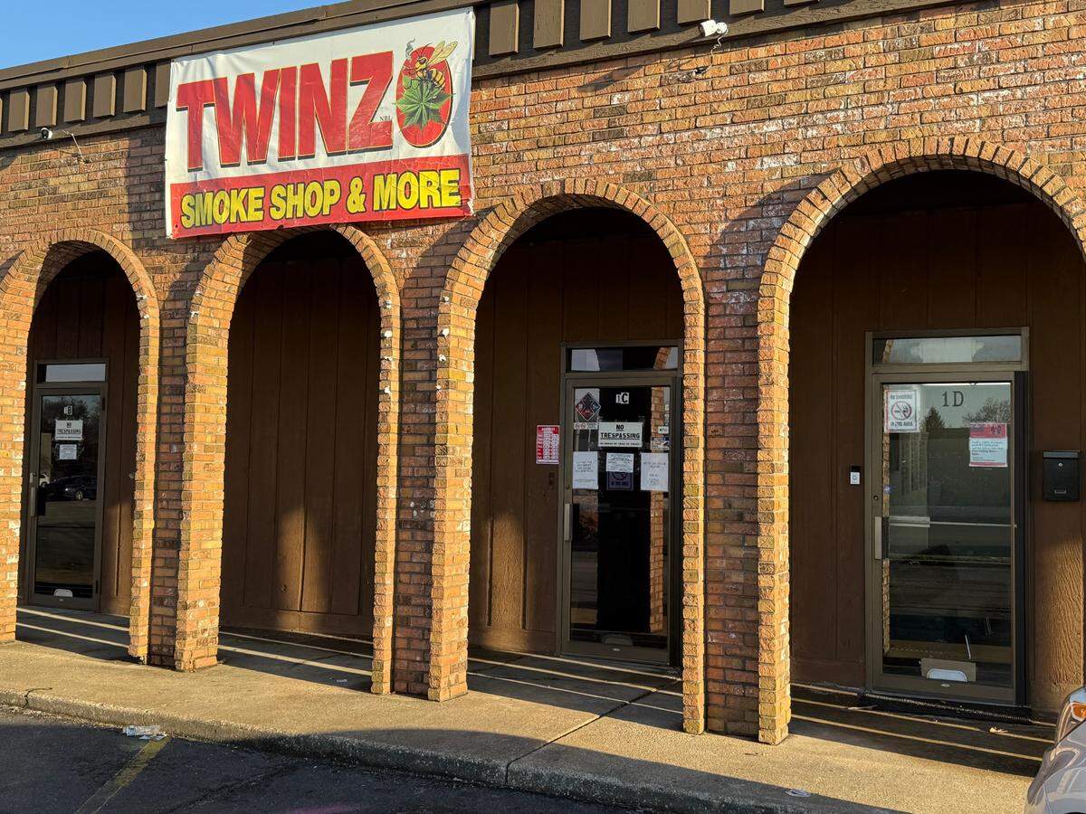 The Twinzo Smoke Shop at 6400 W. Main St., Suite 1C in Belleville was closed after the owner was arrested in early 2025.