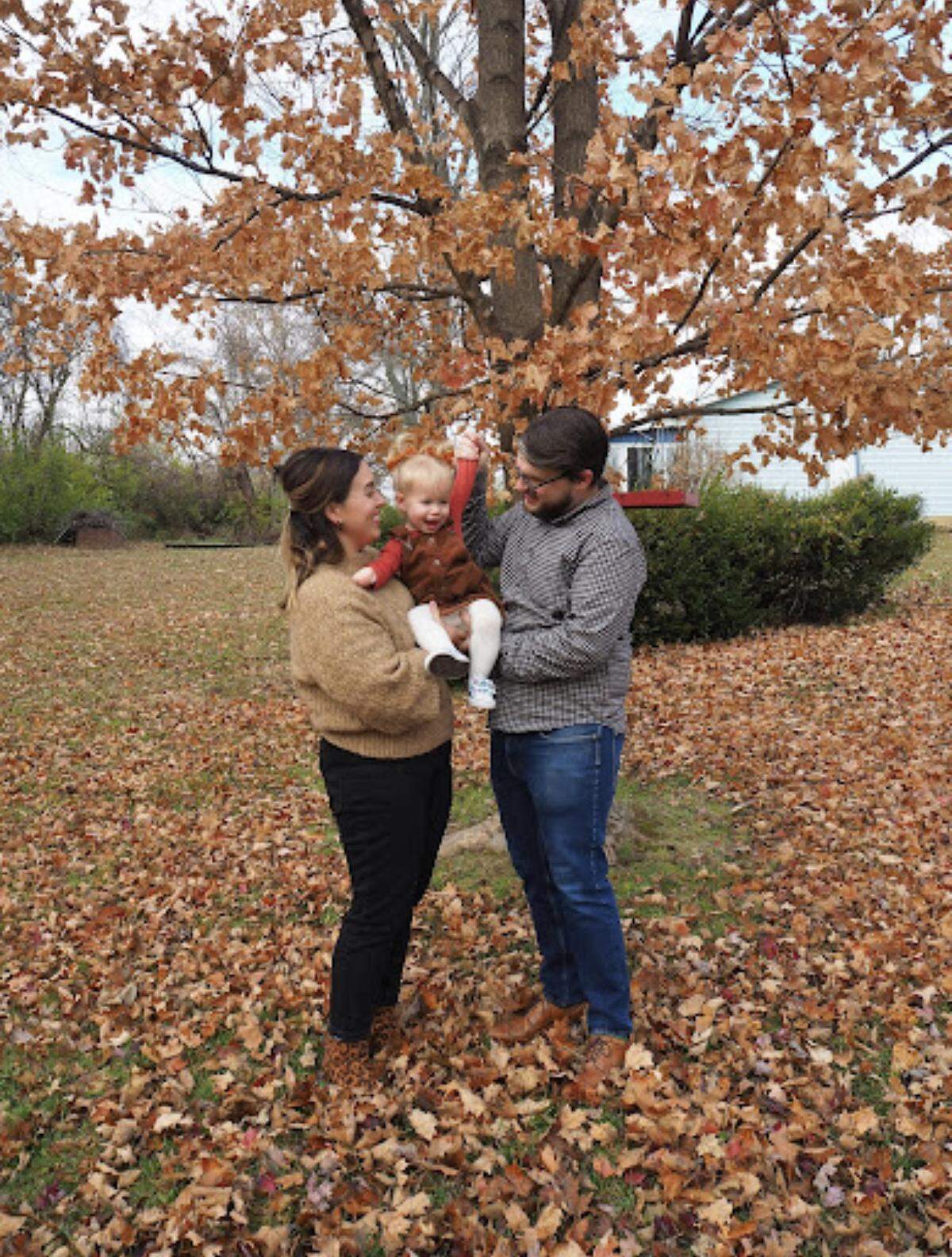 Leslie Barton and Tony Browning pose with their daughter, Margaux, in this undated photo.