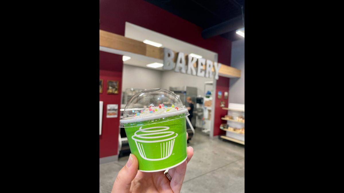The Cup’s Confetti cupcake at Bagley Farm Meat Market
