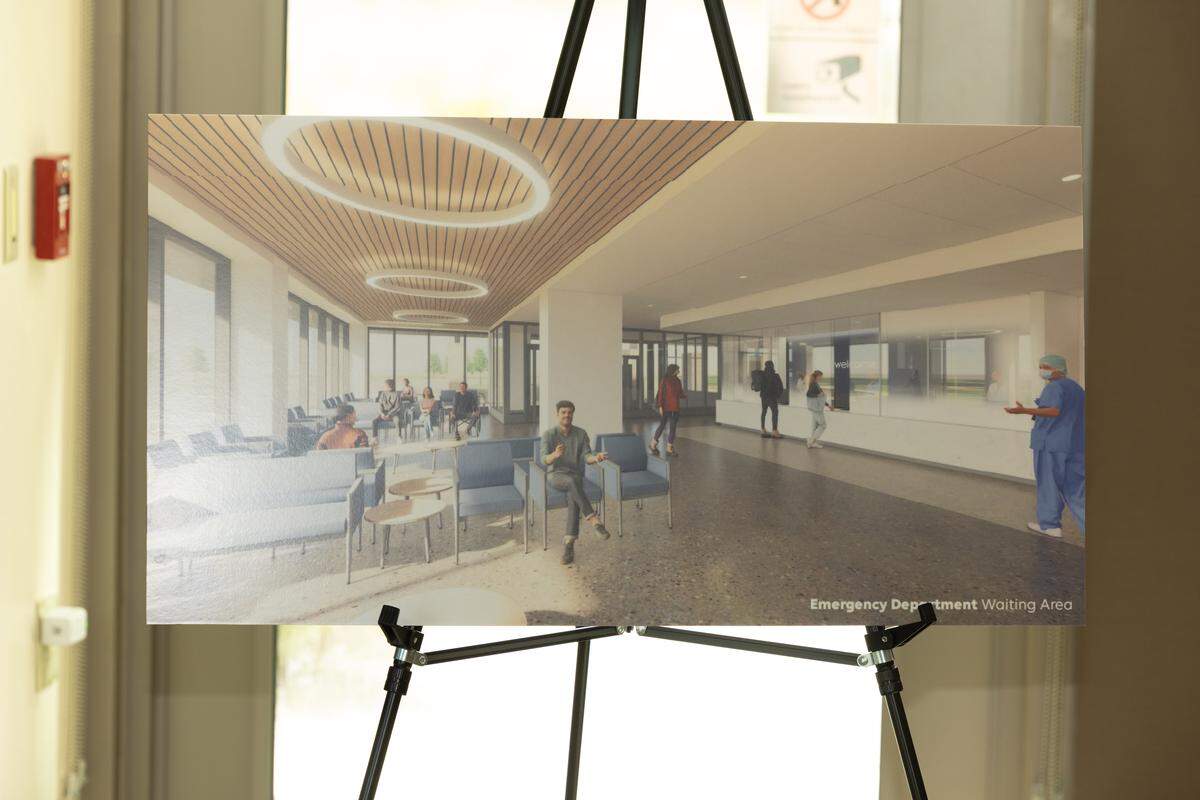 An artist’s rendering of a planned emergency department expansion at HSHS St. Elizabeth’s Hospital in O'’Fallon.