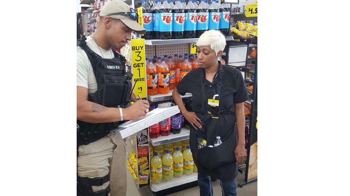 Detective Marcus R. Smith and Sharnetta Johnson pictured together.