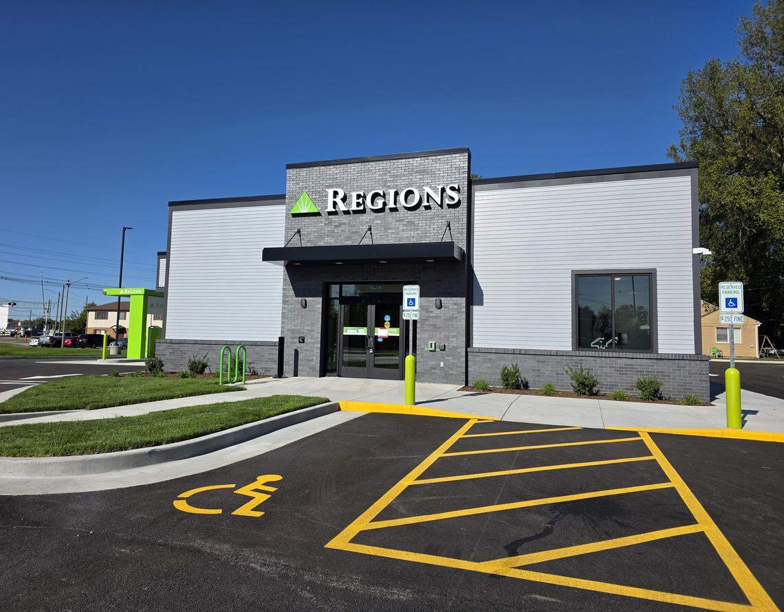 Regions Bank opened its West Belleville branch in November. The new banking facility on North Belt West replaced an older adjacent building on West Main Street.