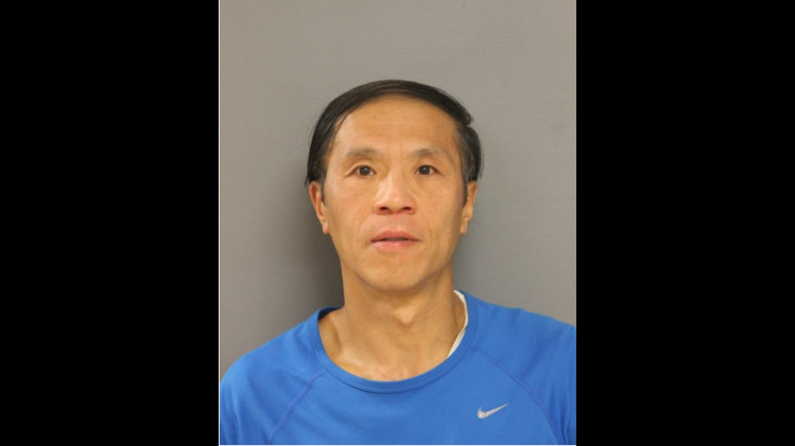 Ke Hu, 46, faces a number of charges after police say he smeared poop on parked cars in Chicago earlier this year.