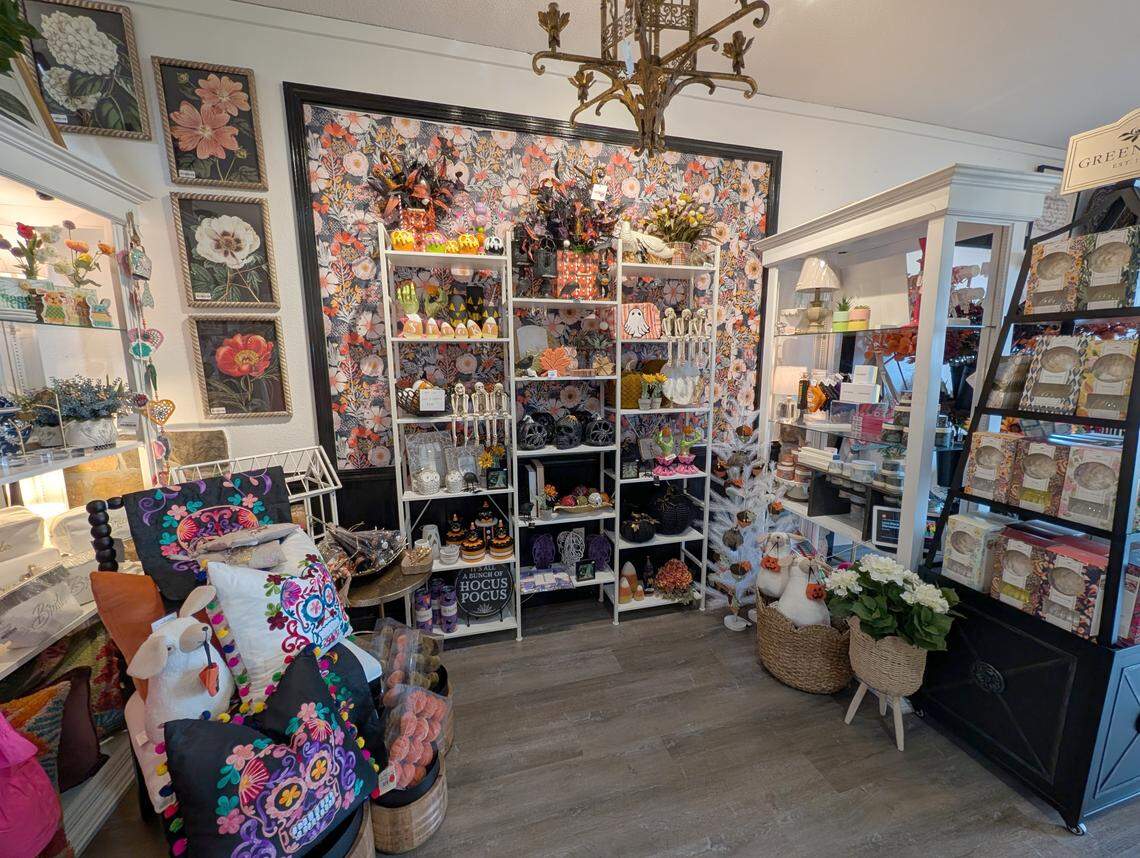 Halloween and other themed decorations, floral art and other goods at Blush Home Décor by JSB Designs