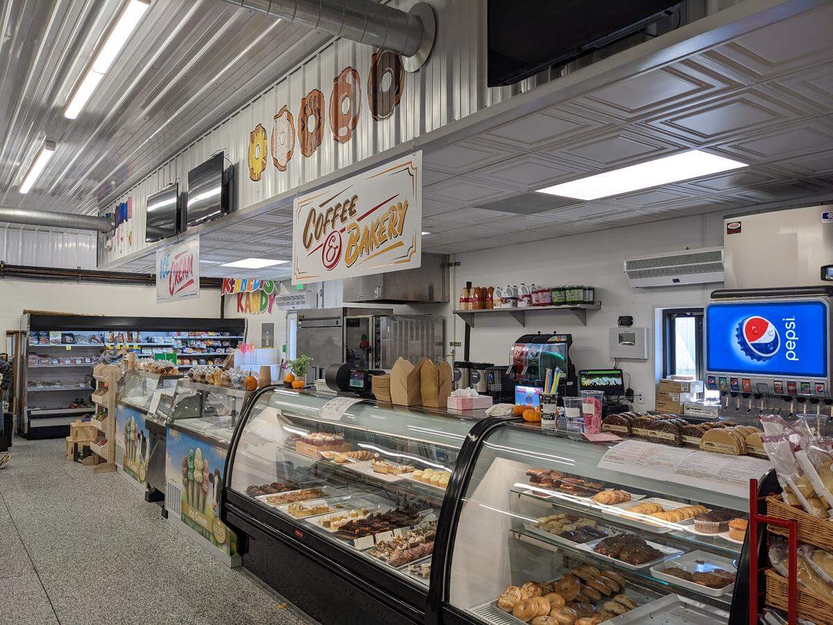 Smithton Kountry Market has a coffee bar and bakery, ice cream, and a candy counter.