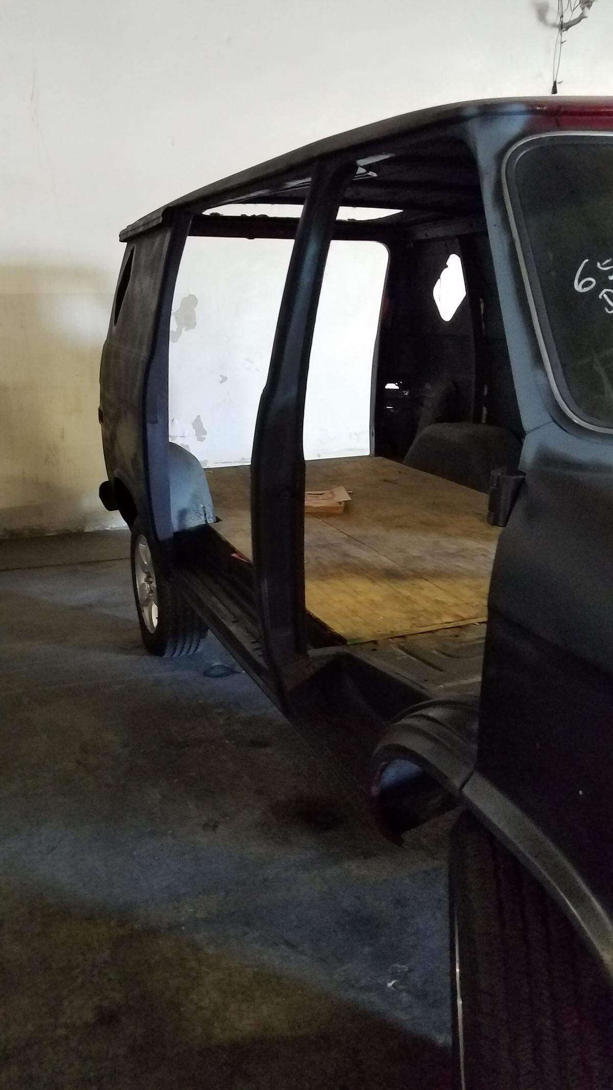 The Wild Cherry van was impounded by the Los Angeles County Sheriff’s Department on Oct. 23, 2018, when it was found along a California road, stripped and painted black.