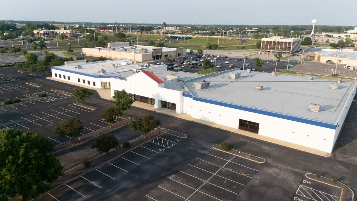 This drone photograph shows the former site of Vatterott College in Fairview Heights. The property was purchased by Southwestern Illinois College.