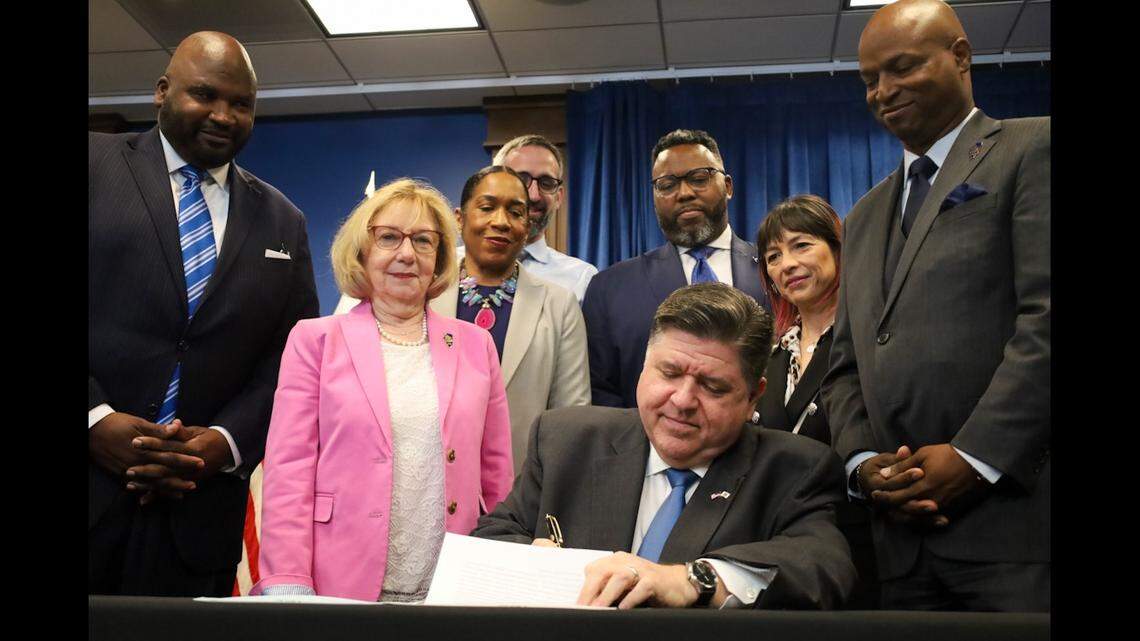 Pritzker signs $55.1B Illinois budget reliant on $700M of new taxes