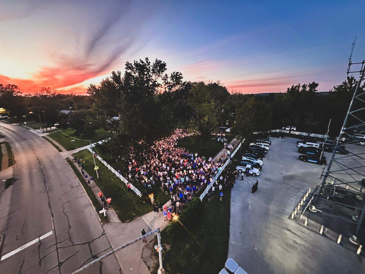 Hundreds gathered at a candelight vigil in Columbia to mourn the death of Crawford Bryant, a sophomore at the high school who died in a car crash.