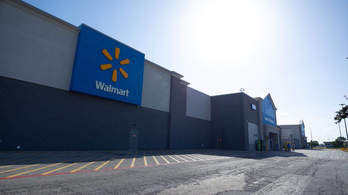 Outside of Collinsville’s Walmart on Wednesday, where hours before a stabbing took place.