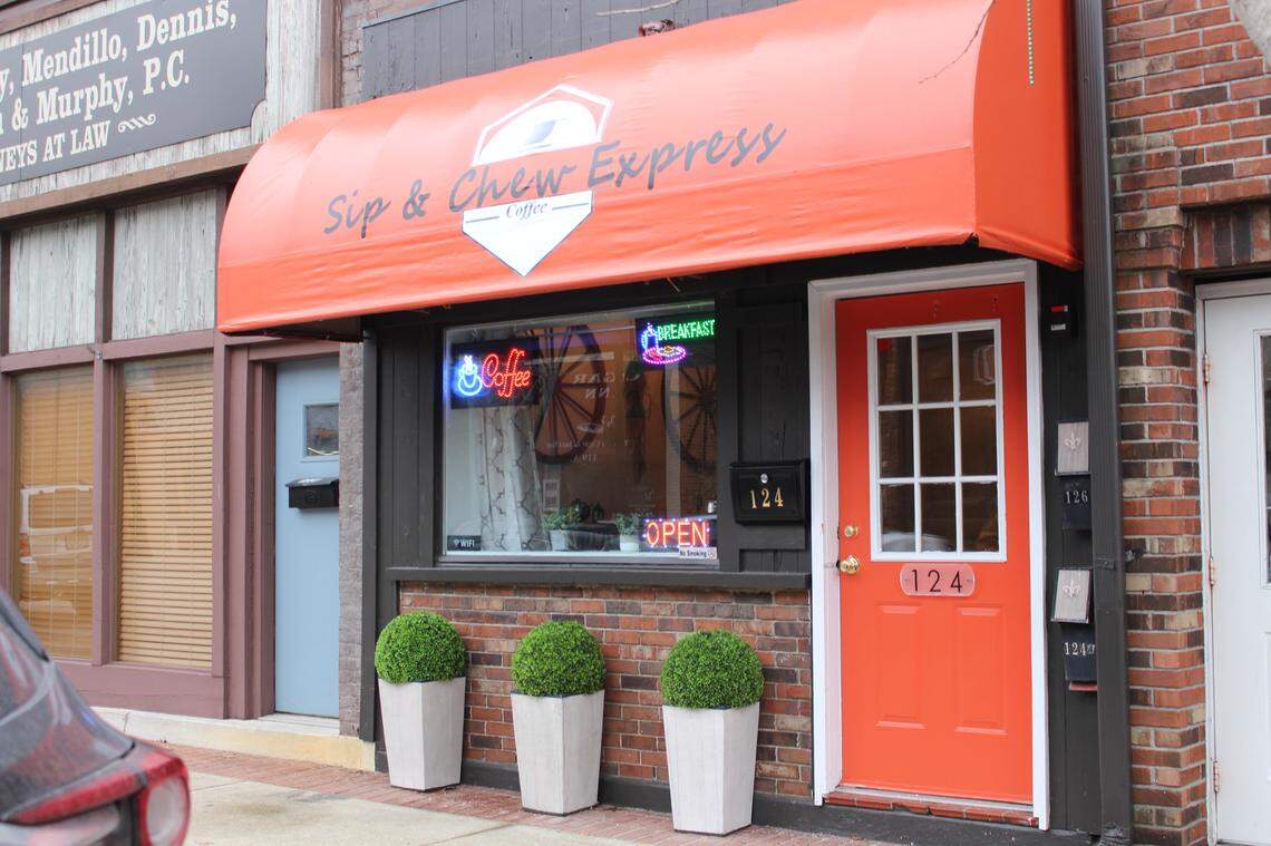Sip & Chew Express restaurant and coffee shop is at 124 W. Main St. in downtown Belleville. The small storefront used to house the Pain & Injury Center.