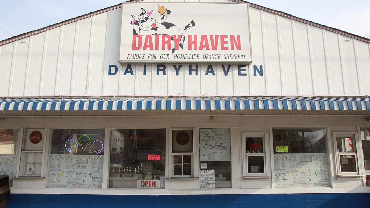 An exterior view of the Dairy Haven shop in Caseyville