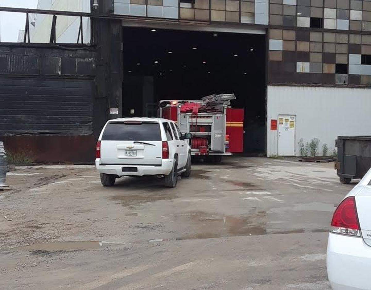 A St. Clair County coroner investigator, as well as East St. Louis police and fire crews, responded to Wastequip on Friday morning after a man working on a dumpster died.