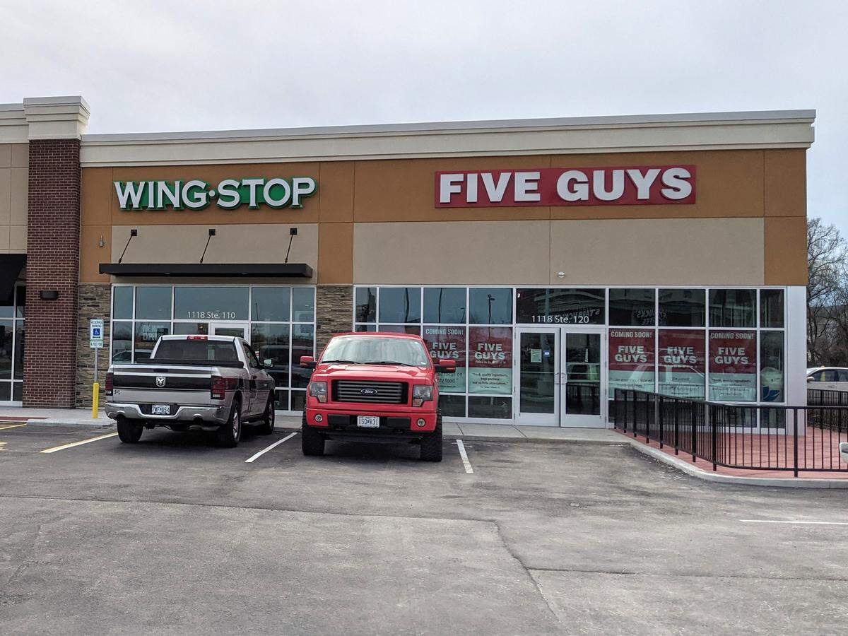 Wingstop and Five Guys Burgers and Fries at The Shops at Richland Creek will open soon.