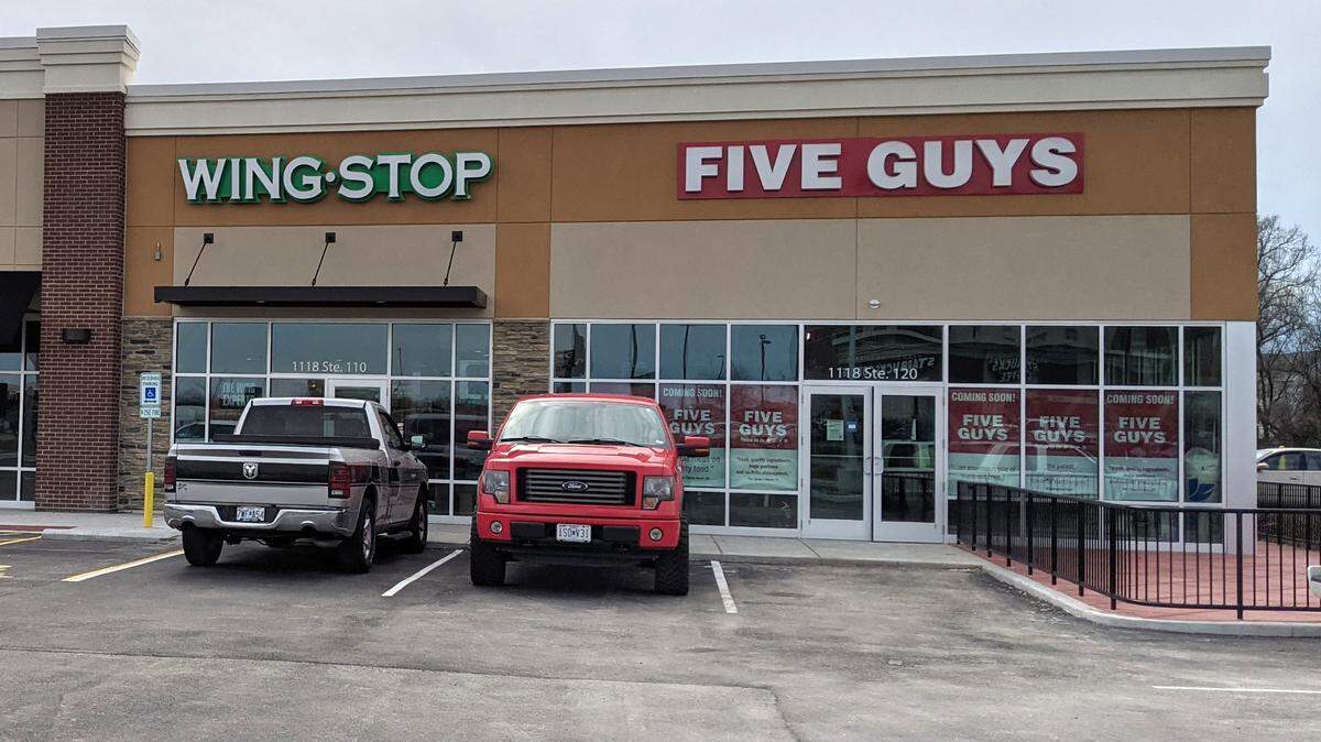 Wingstop and Five Guys Burgers and Fries at The Shops at Richland Creek will open soon.