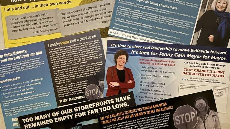 Kern-backed committee funds ‘offensive’ campaign postcards to support Belleville mayor