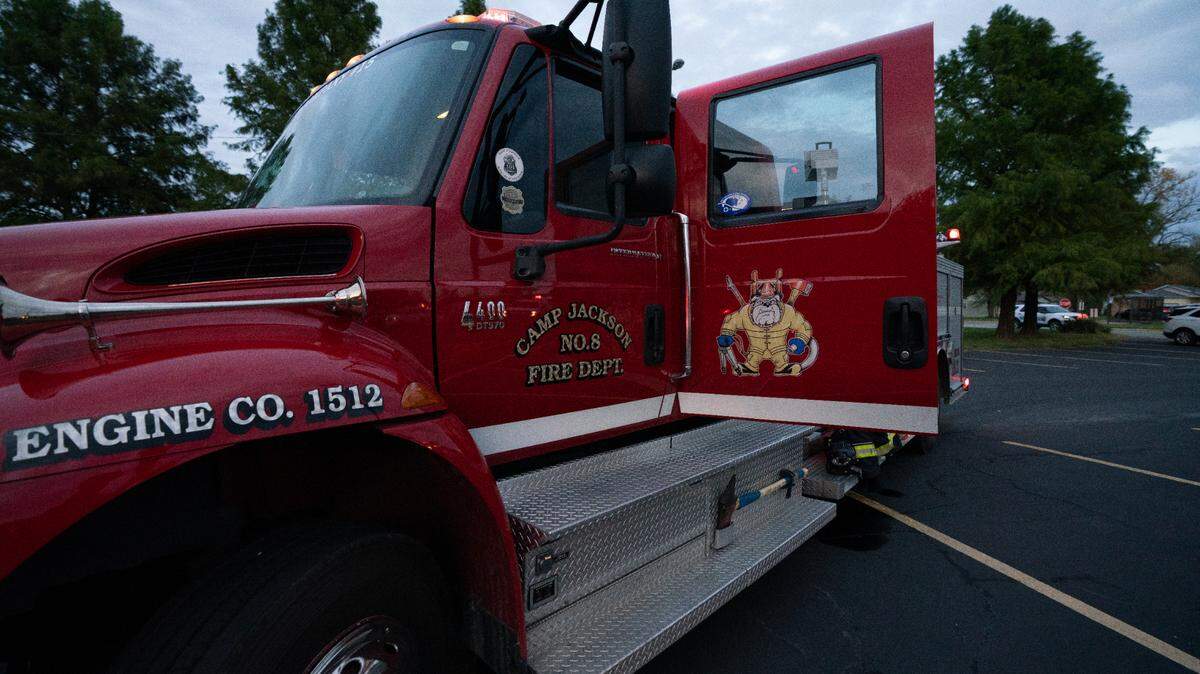 Outside of Touchette Elderly Apartments in Cahokia Heights, Ill. on Oct. 25, 2023, when a fire injured four people and took the life of one.