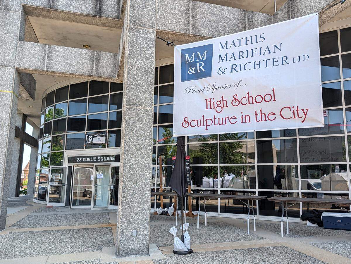 Artworks by local high school students will be on display through the weekend at the Mathis, Marifian & Richter building at 23 Public Square in Belleville.