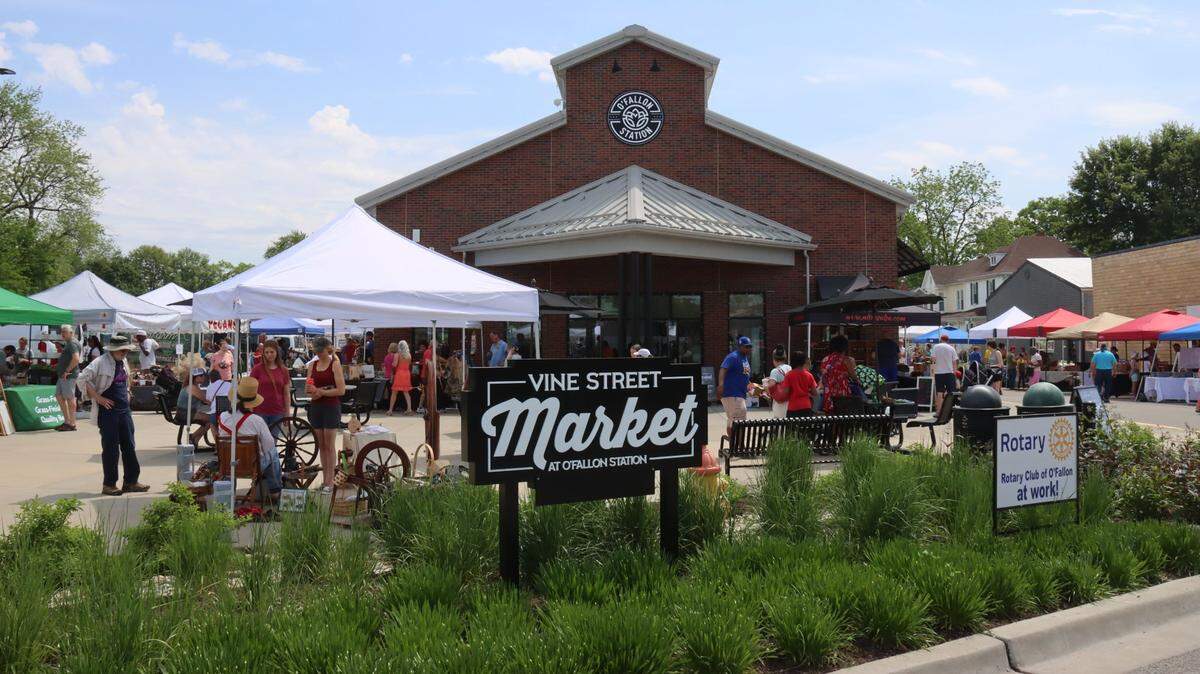 The Vine Street Market at O’Fallon Station is open from 8 a.m. to noon Saturdays at O’Fallon Station, 212 E. First St., O’Fallon. For more information, call 618-624-0139 or visit ofallonstation.com/vine-street-market.