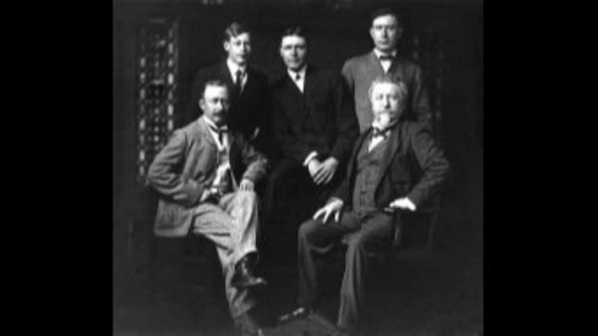 Julius Liese, front right, is shown with his sons in 1880. He founded Liese Lumber Co. in 1872 and turned it over to the Lippert family, which has been operating it since the 1920s.