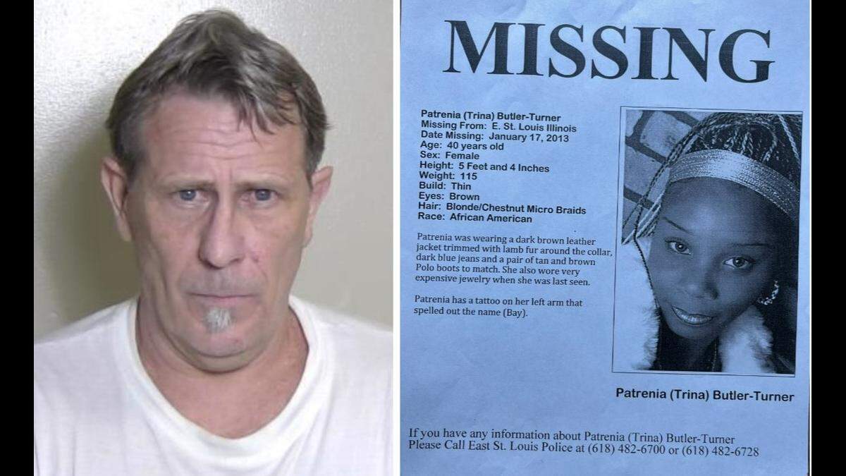 A jury found Roger D. Sutton Jr. guilty of murder and concealment of a homicide in Madison County Circuit Court on Oct. 24. The victim, Patrenia Butler-Turner, disappeared in 2013. Family members distributed flyers while searching for her. Her body was found in Pontoon Beach woods last year.
