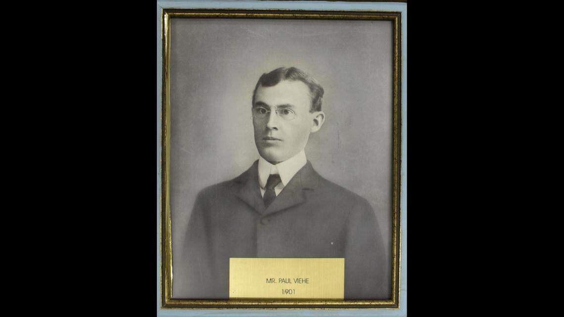 St. Peter Evangelical United Church of Christ in Granite City has had 16 pastors in its 118-year history. The first was Paul Viehe, who helped found the church in 1901 with other German immigrants. His official portrait identifies him as “Mr.” instead of “Rev.”