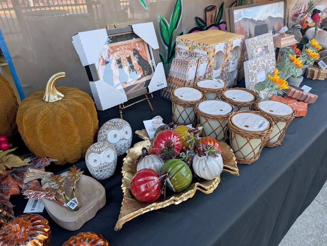 Fall decorations at Blush Home Décor by JSB Designs in Belleville