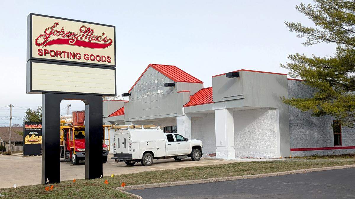 The former Johnny Mac's Sporting Goods, located at 4500 N. Illinois St. in Swansea, is being renovated for another business.