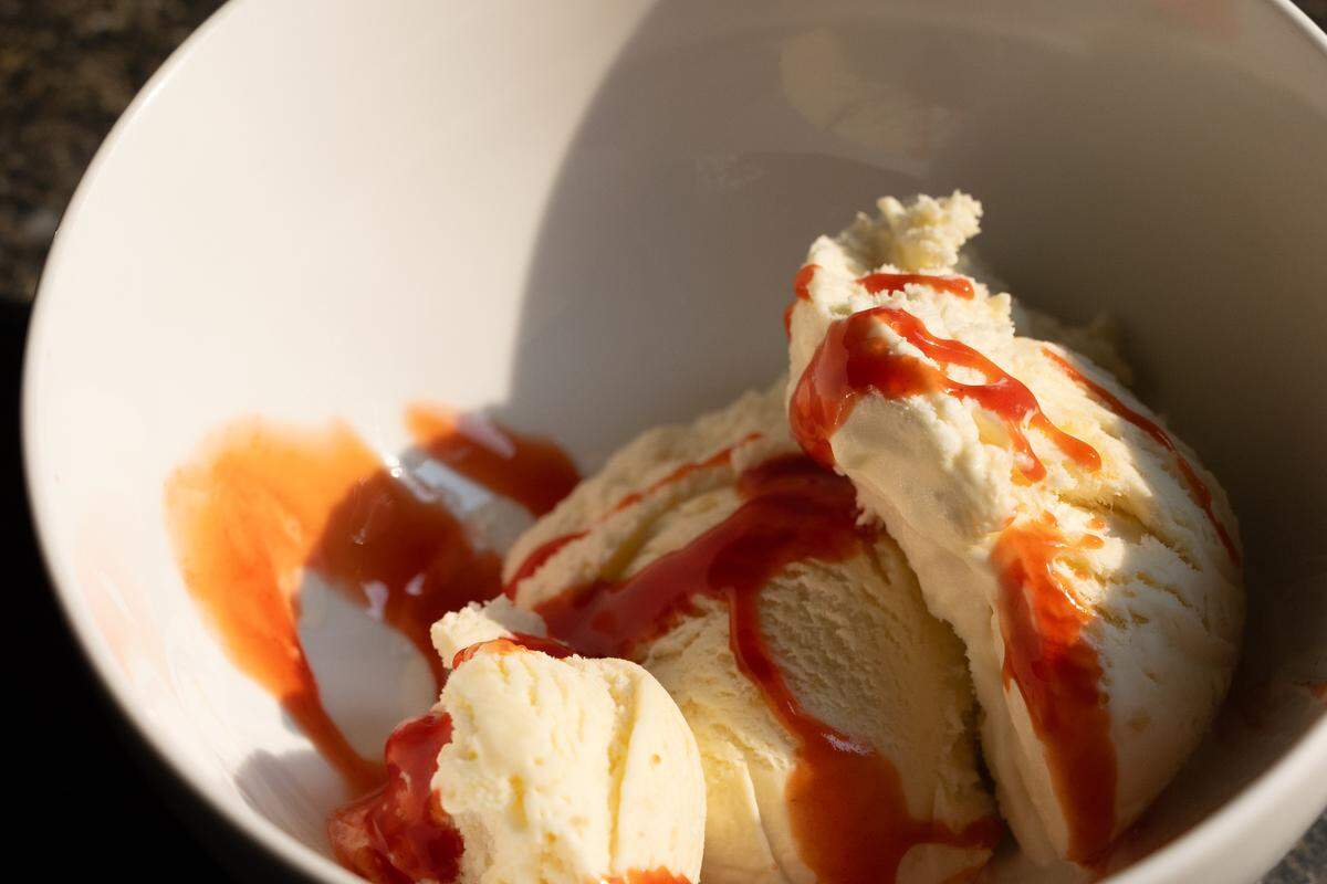 Paw paw ice cream made by BND photojournalist Joshua Carter.