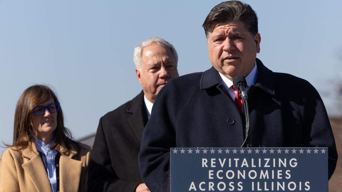 Pritzker comes to Belleville to announce new development financing in Illinois