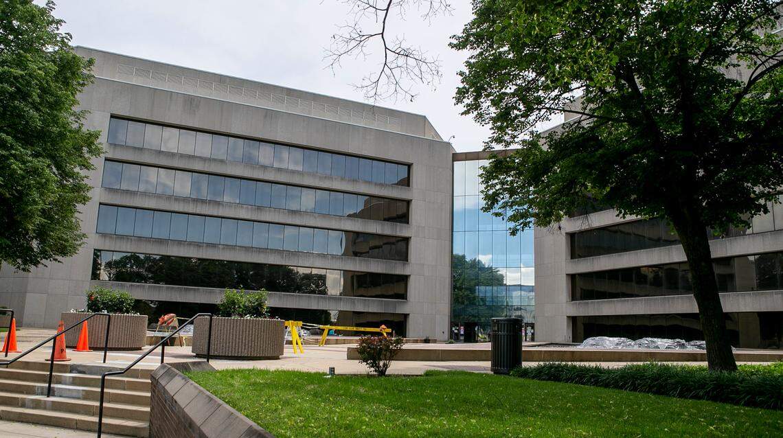 St. Clair County courthouse in downtown Belleville, Illinois.