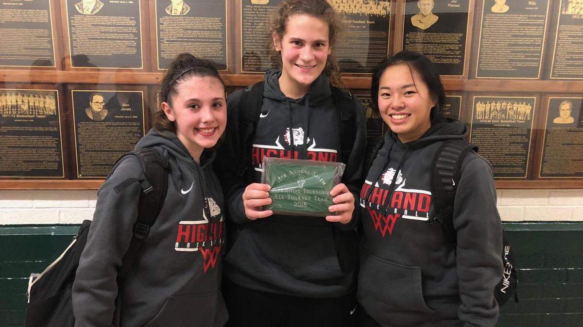 Highland’s Ellie Brown, Bella LaPorta and Emmy Nyquist were named the Salem All-Tournament Team after the Lady Bulldogs’ won the championship Saturday.